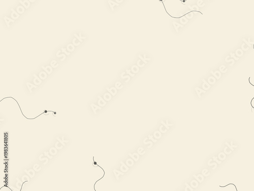 Art Nouveau Whiplash Curve Organic Floral Design Wallpaper