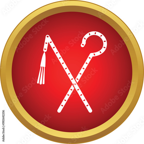 Egyptian pharaoh symbols representing royal power and authority