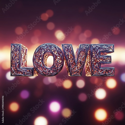 3D volumetric letters spell 