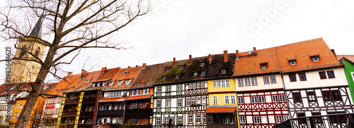 the historic kraemer bridge of erfurt germany