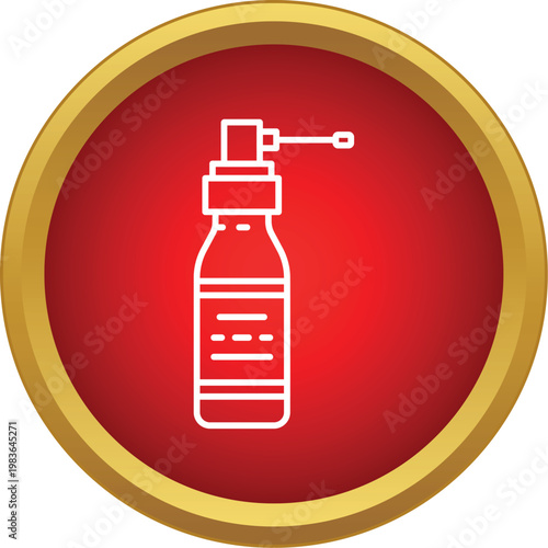 Throat spray bottle representing healthcare and medical treatment