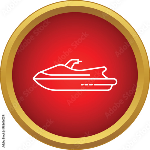 Jet ski personal watercraft representing summer and ocean adventure activity