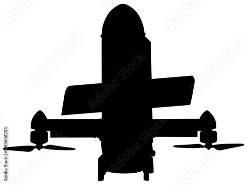 drone interceptor sting drone, army defense silhouette 