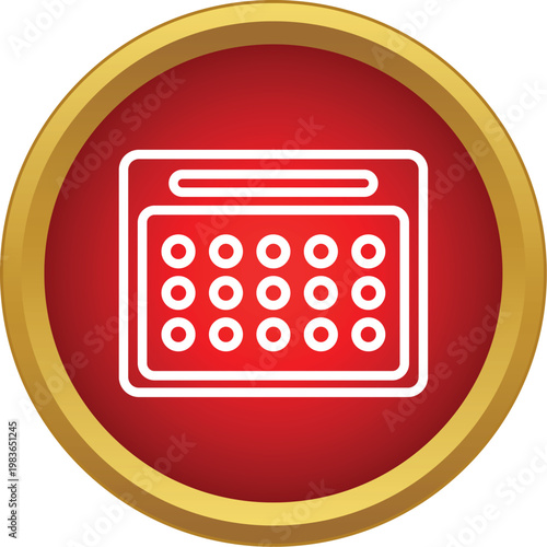 Calendar icon displaying dates for planning and time management
