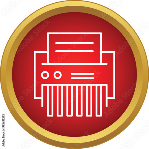 Paper shredder destroying documents, symbolizing data protection and security
