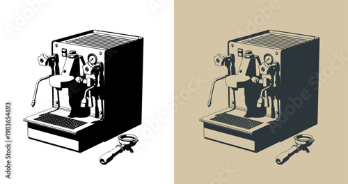 Professional espresso machine