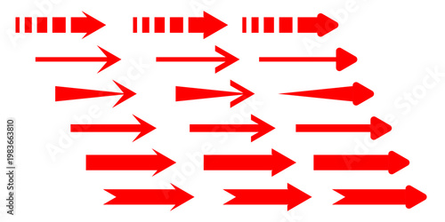 Short arrow vector icon. Isolated design element