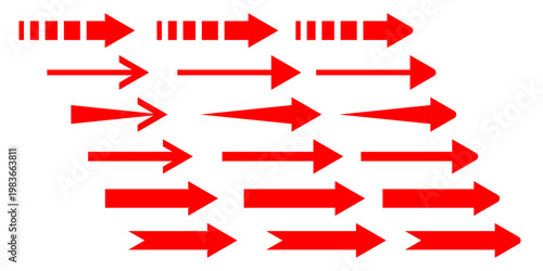 Short arrow vector icon. Isolated design element
