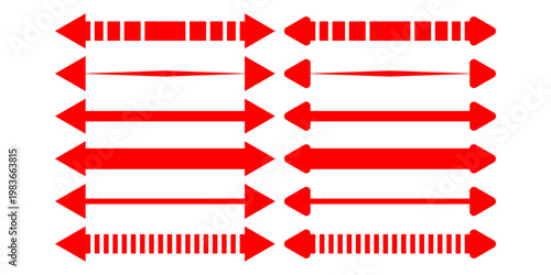 Short arrow vector icon. Isolated design element