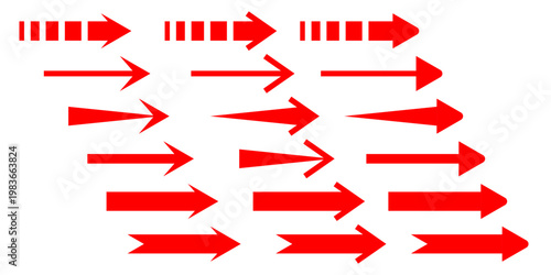 Short arrow vector icon. Isolated design element