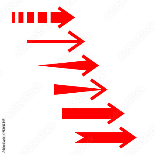 Short arrow vector icon. Isolated design element