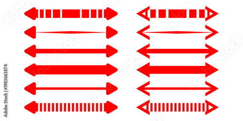Short arrow vector icon. Isolated design element