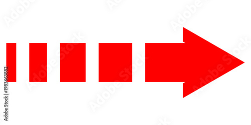 Short arrow vector icon. Isolated design element