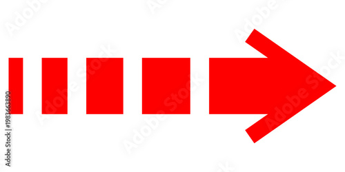 Short arrow vector icon. Isolated design element