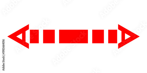 Short arrow vector icon. Isolated design element