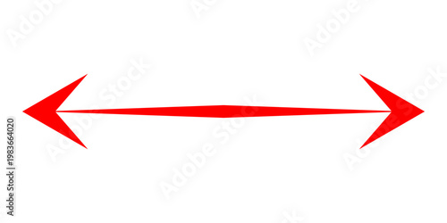 Short arrow vector icon. Isolated design element