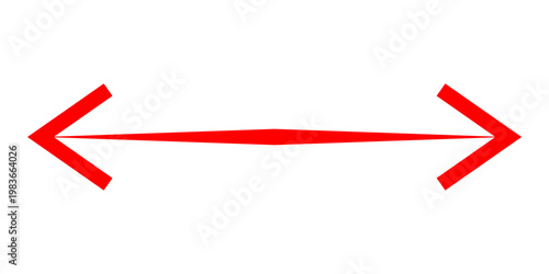 Short arrow vector icon. Isolated design element