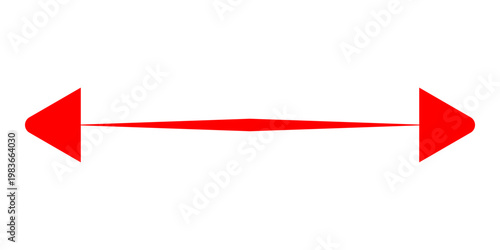 Short arrow vector icon. Isolated design element