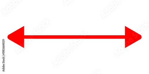 Short arrow vector icon. Isolated design element