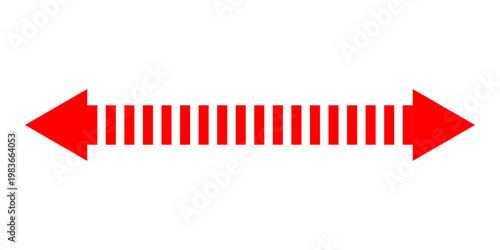 Short arrow vector icon. Isolated design element