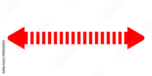 Short arrow vector icon. Isolated design element