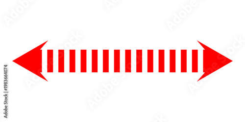 Short arrow vector icon. Isolated design element