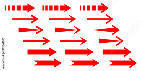 Short arrow vector icon. Isolated design element