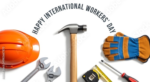 Happy international workers' day a celebration of labor and skilled trades