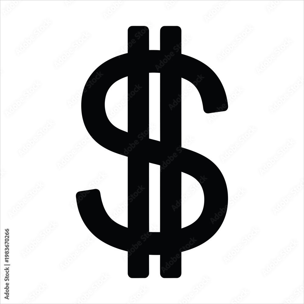 Obraz premium 3D silver and gold dollar sign icons isolated on white as a financial symbol of money, currency wealth, and business investment
