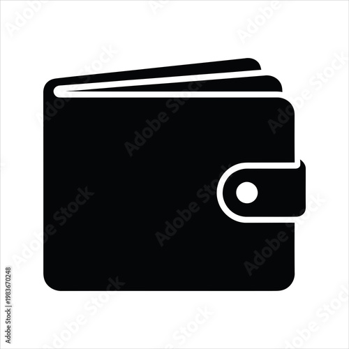 Fotografie Vector illustration of a business wallet with money and credit cards featuring a