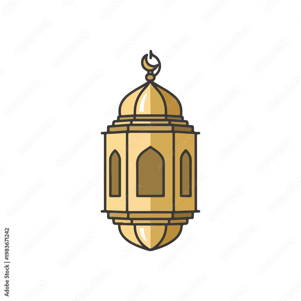 Obraz premium Golden Lantern Pendant
