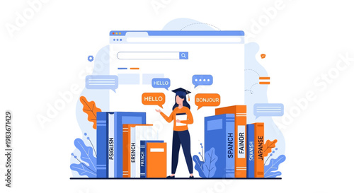 Woman Using Virtual Reality Goggles.