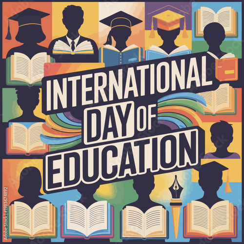 Graduates wearing caps and gowns.