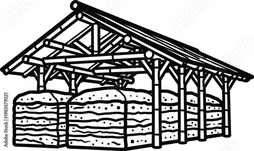 World environment day sustainable living with rustic wood structures and eco friendly practices for a greener future