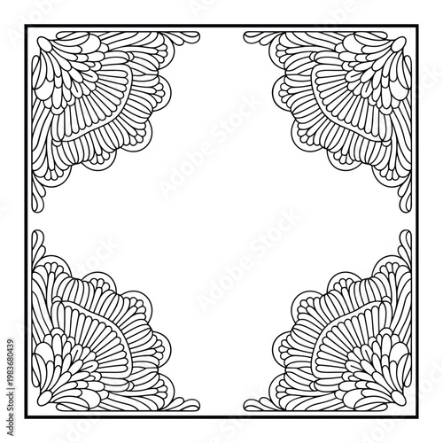 An illustration of a four-panel comic strip featuring a character in various poses isolated on white background, Vector