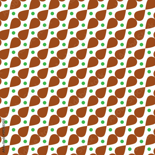 Brown and Green Abstract Pattern