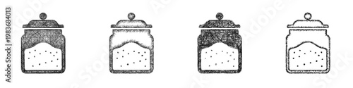 Sketch sugar icon design set