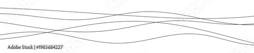 Thin curved wavy lines