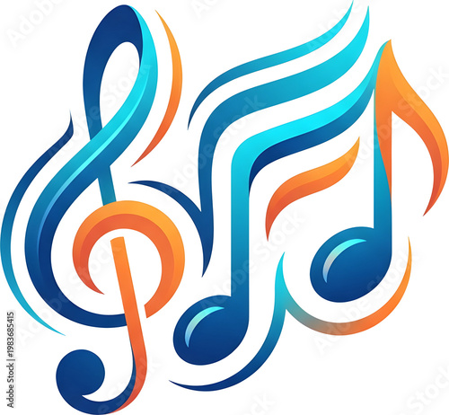music icon with transparent background