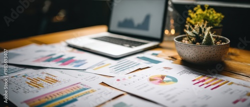 Colorful documents reveal financial insights