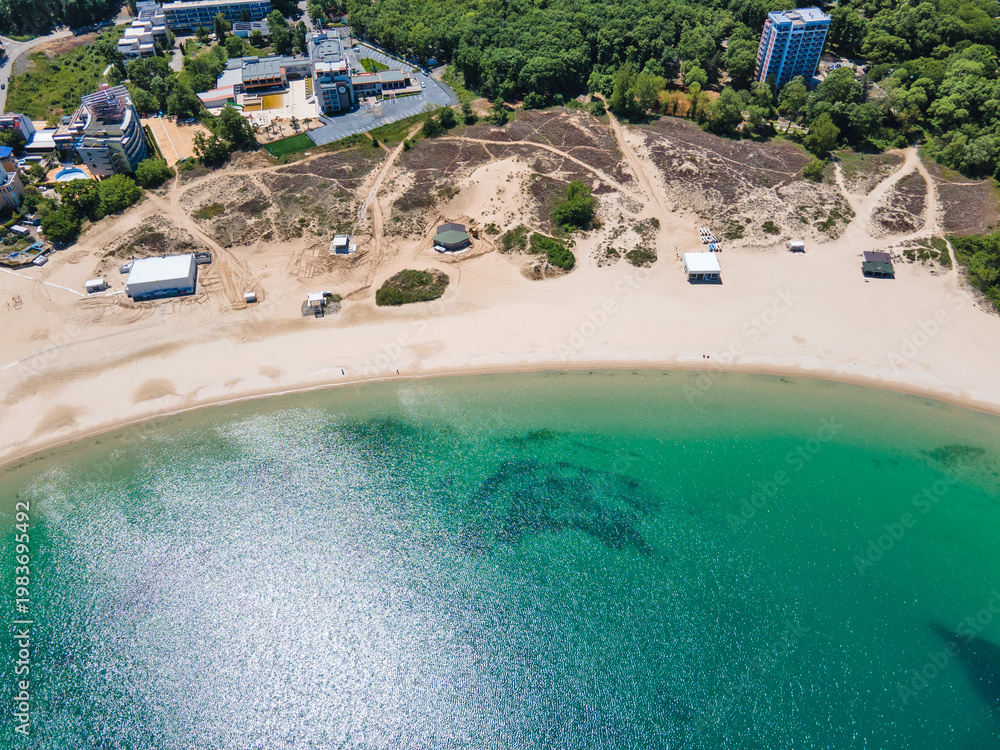 Fototapeta premium Black Sea Coast near Atliman Beach and Kiten, Bulgaria