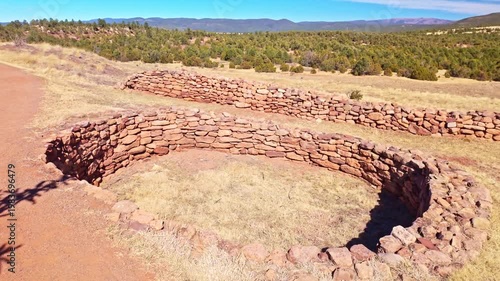 Ancestral Puebloan and Pecos Ruins at Pecos National Historical Park New Mexico