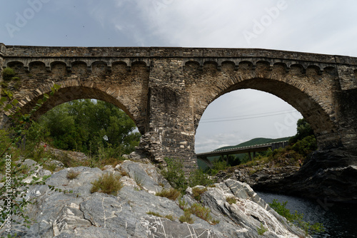 Korsika - Fluss Tavignano - Altiani Brücke