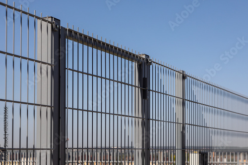Photos Industrial security and perimeter protection concept