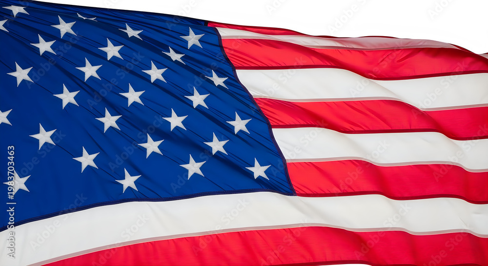 Fototapeta premium Celebrating flag day close up of a waving american flag patriotic symbolism