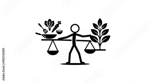 Healthy Eating Balanced With Plant-Based Foods