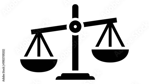 Icon of a balance scale representing justice and law