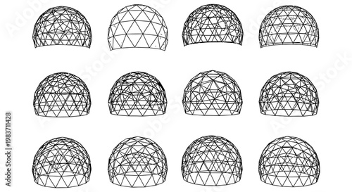 geodesic dome structure geometric patterns architectural designs 3d models science