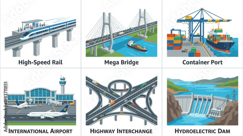 Modern transportation systems and infrastructure for efficient travel and logistics