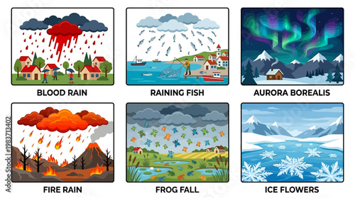 Unusual weather phenomena from around the world depicted in six vivid illustrations